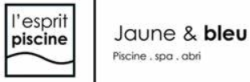 Jaune et bleu piscine